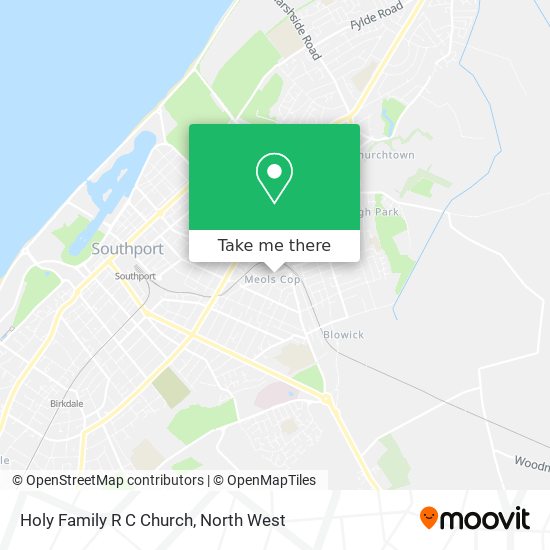 Holy Family R C Church map
