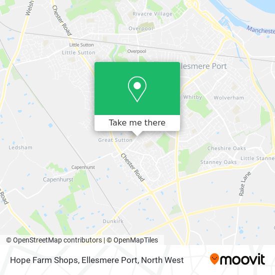 Hope Farm Shops, Ellesmere Port map