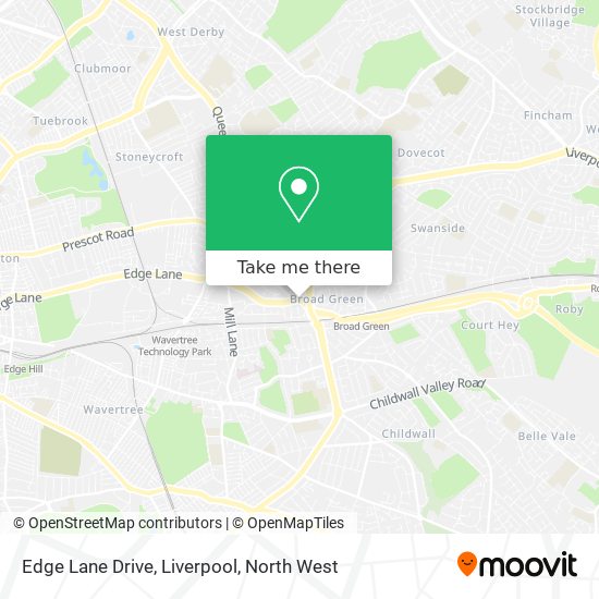 Edge Lane Drive, Liverpool map