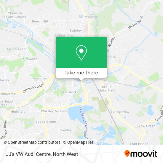 JJ's VW Audi Centre map