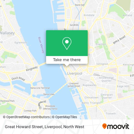Great Howard Street, Liverpool map