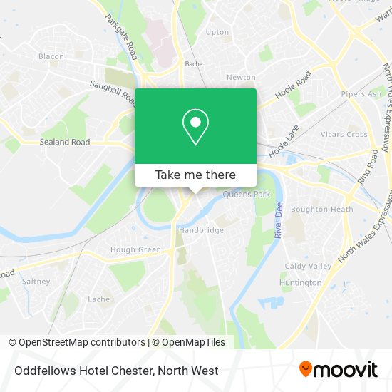 Oddfellows Hotel Chester map
