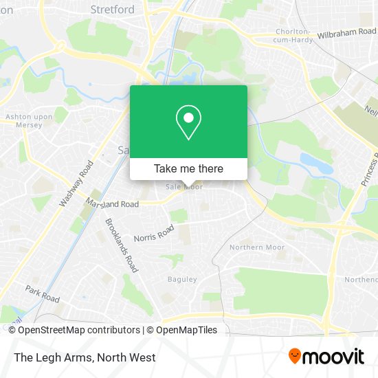 The Legh Arms map