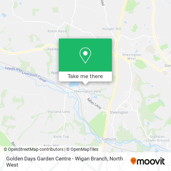 Golden Days Garden Centre - Wigan Branch map
