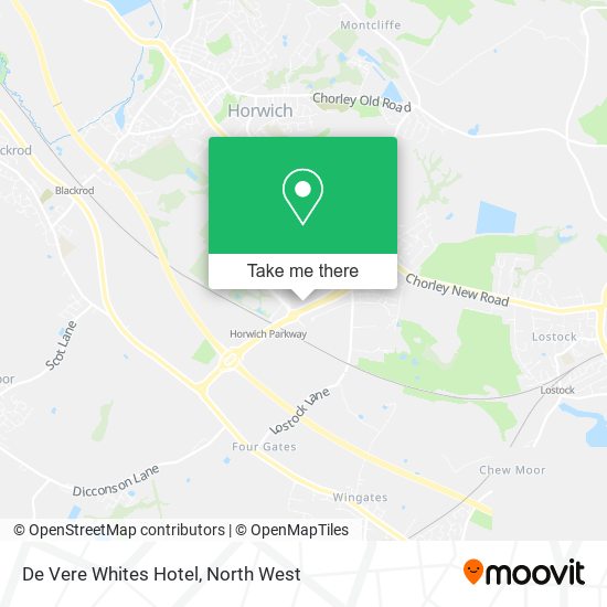 De Vere Whites Hotel map