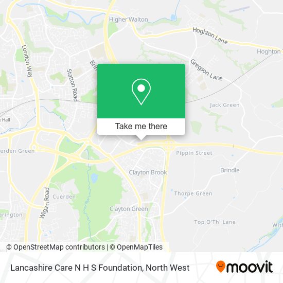 Lancashire Care N H S Foundation map