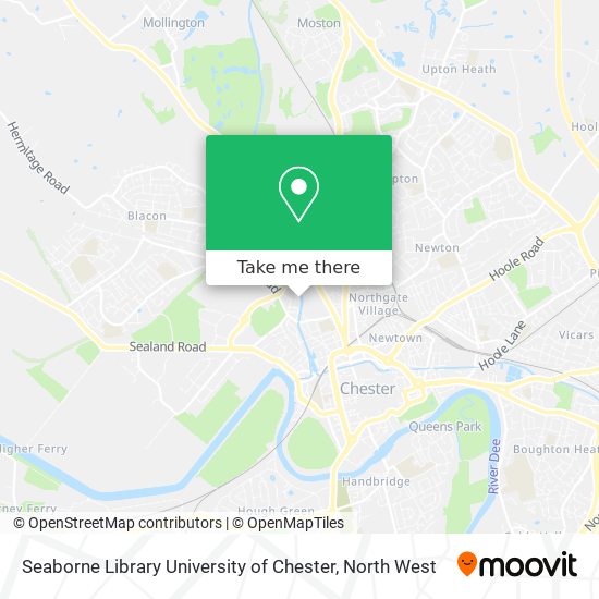 Seaborne Library University of Chester map