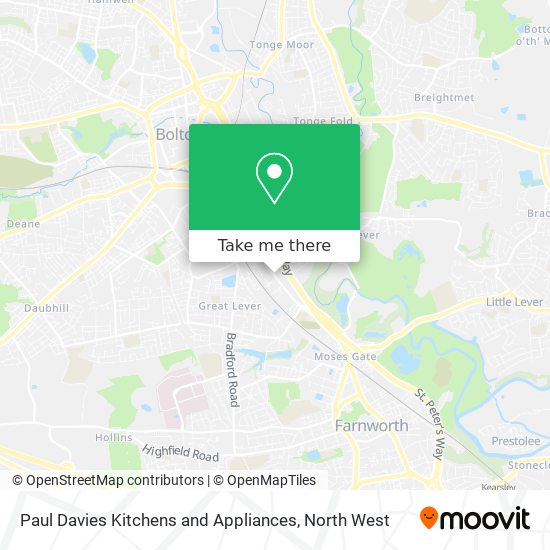 Paul Davies Kitchens and Appliances map