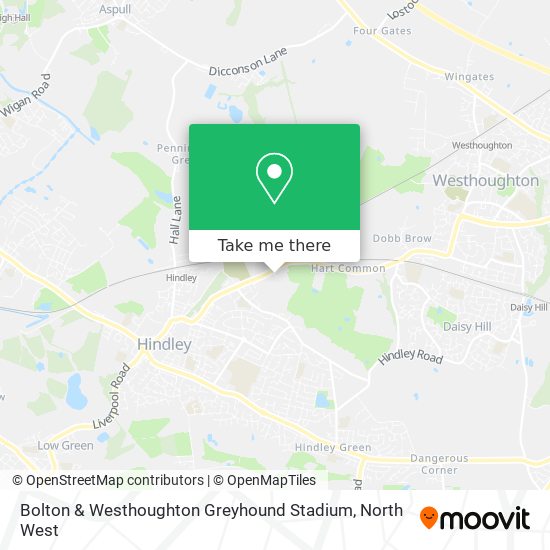 Bolton & Westhoughton Greyhound Stadium map