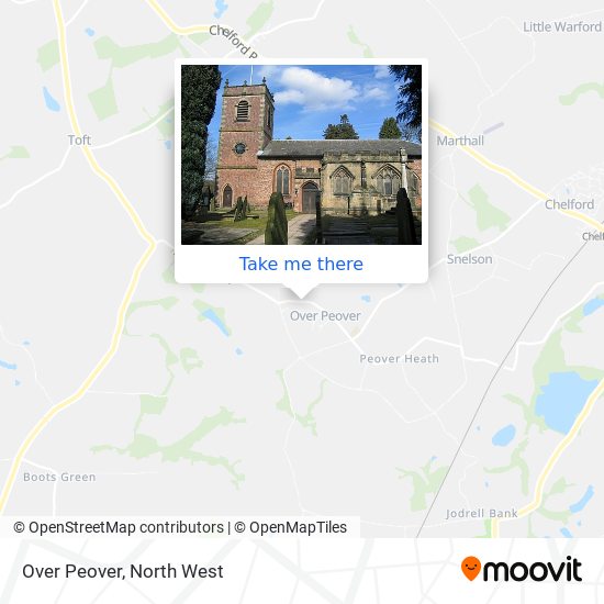 Over Peover map