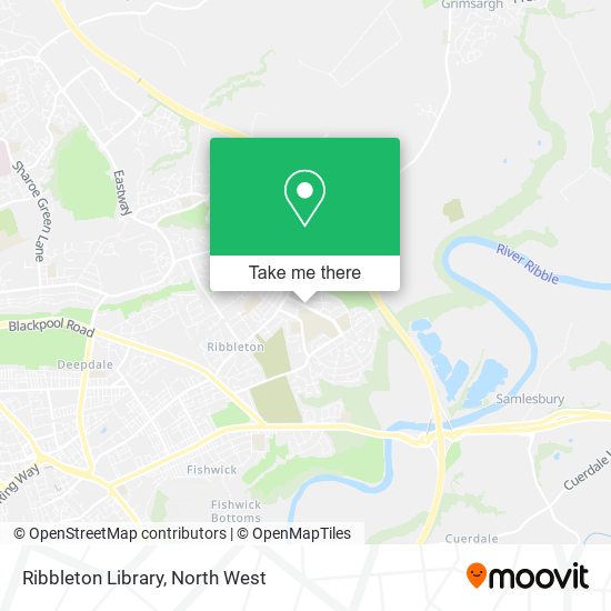 Ribbleton Library map