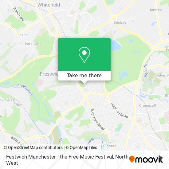 Festwich Manchester - the Free Music Festival map