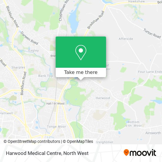 Harwood Medical Centre map