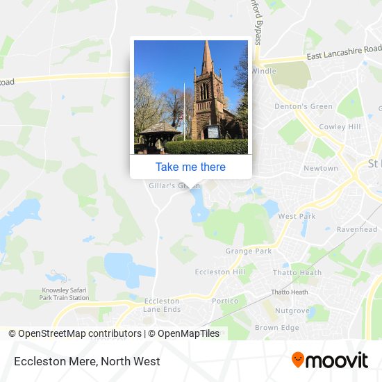 Eccleston Mere map