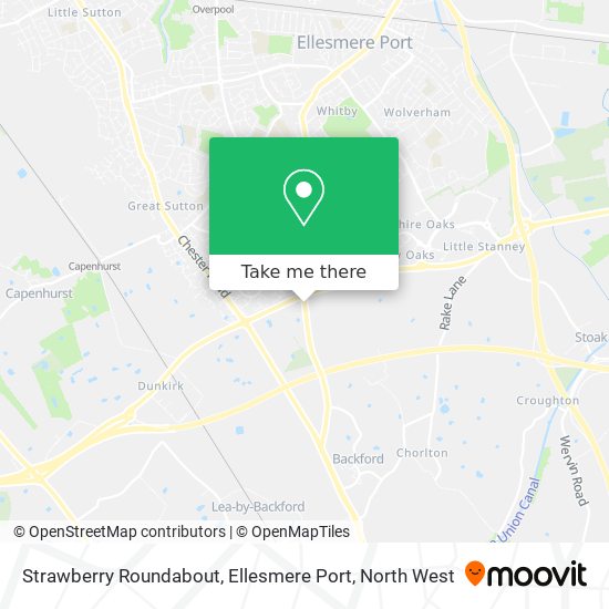 Strawberry Roundabout, Ellesmere Port map