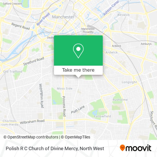 Polish R C Church of Divine Mercy map