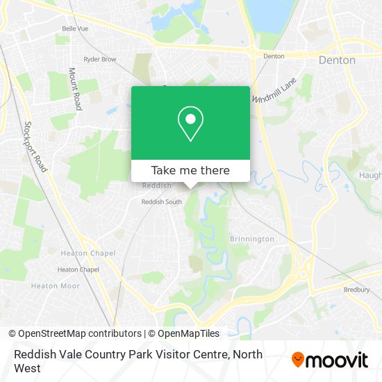 Reddish Vale Country Park Visitor Centre map