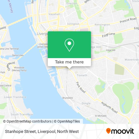 Stanhope Street, Liverpool map