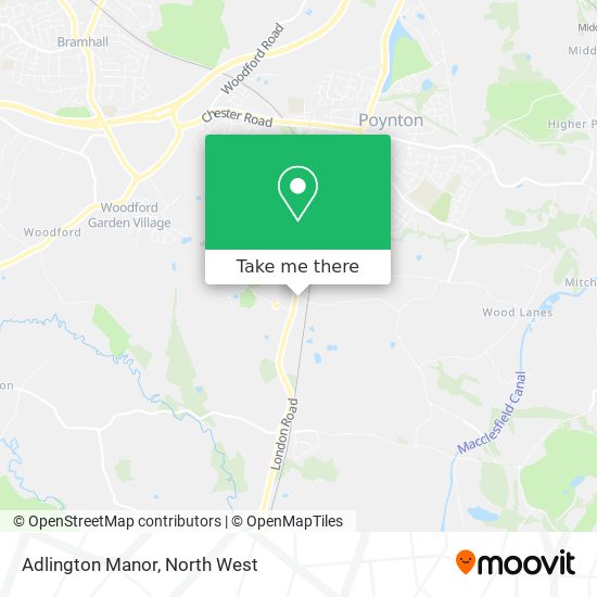 Adlington Manor map