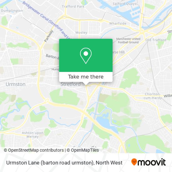 Urmston Lane (barton road urmston) map