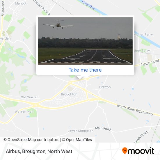 Airbus, Broughton map