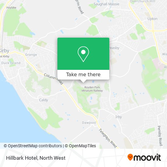 Hillbark Hotel map