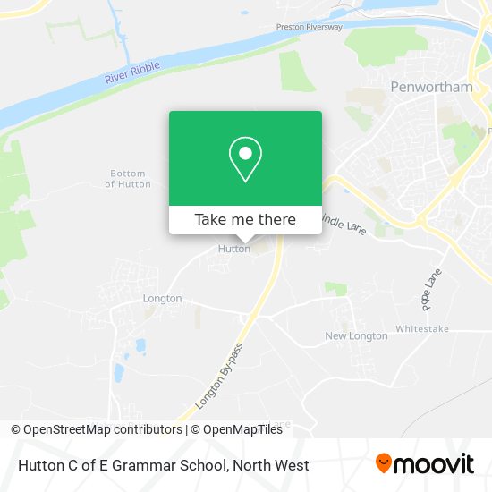 Hutton C of E Grammar School map