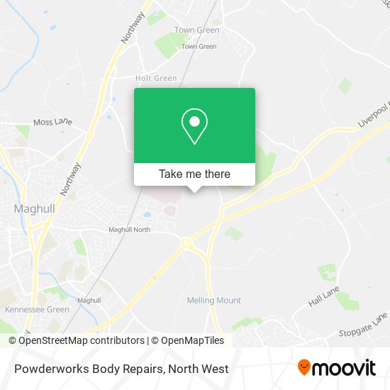 Powderworks Body Repairs map