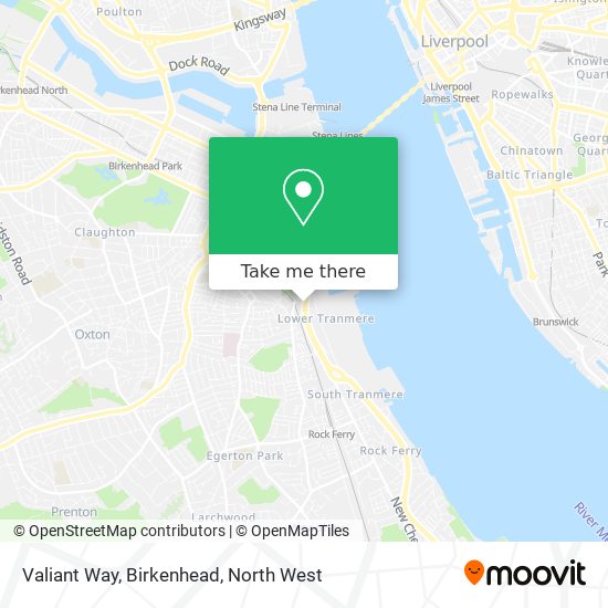 Valiant Way, Birkenhead map