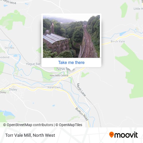 Torr Vale Mill map