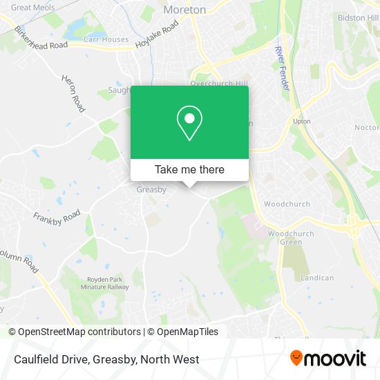 Caulfield Drive, Greasby map