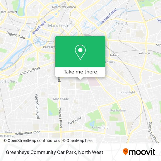 Greenheys Community Car Park map
