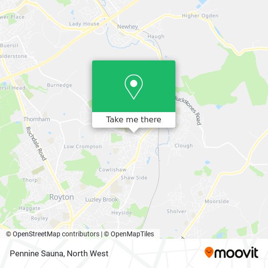 Pennine Sauna map