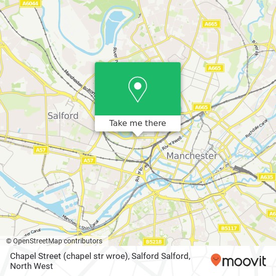 Chapel Street (chapel str wroe), Salford Salford map