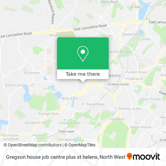 Gregson house job centre plus st helens map