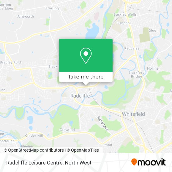 Radcliffe Leisure Centre map