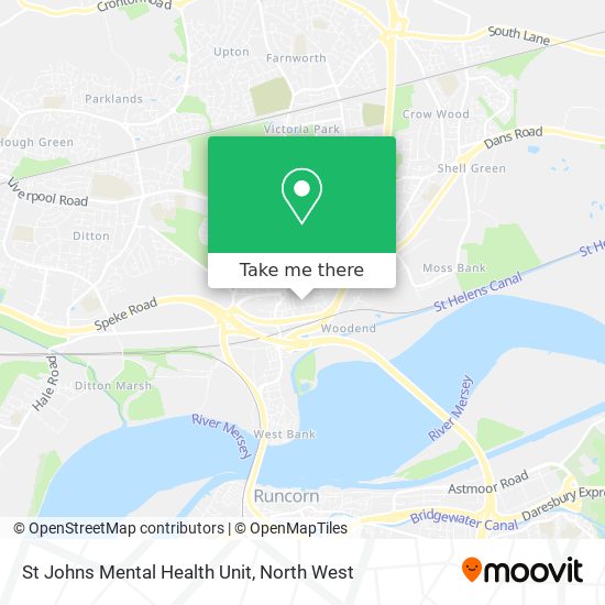 St Johns Mental Health Unit map