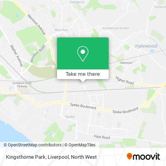 Kingsthorne Park, Liverpool map