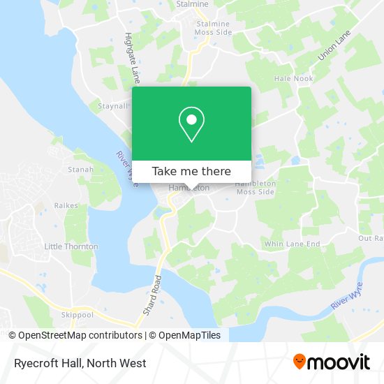 Ryecroft Hall map