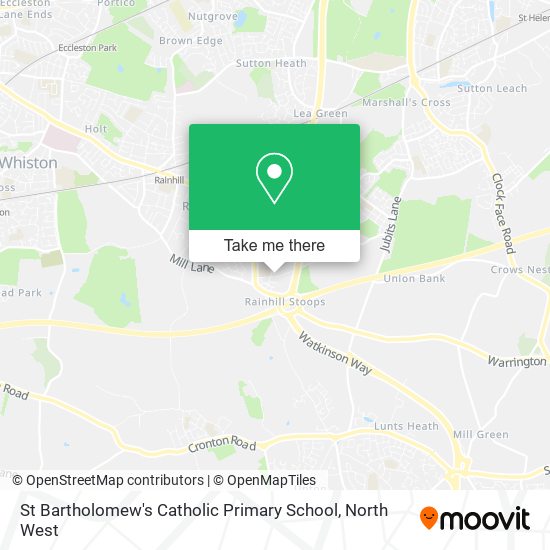 St Bartholomew's Catholic Primary School map