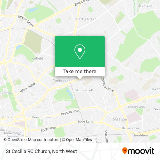 St Cecilia RC Church map
