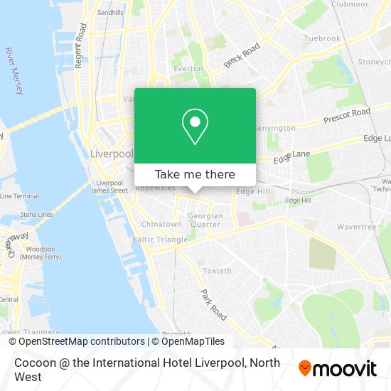 Cocoon @ the International Hotel Liverpool map