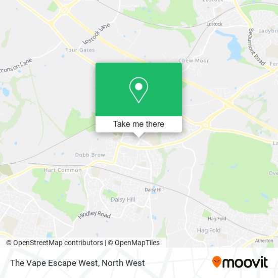 The Vape Escape West map