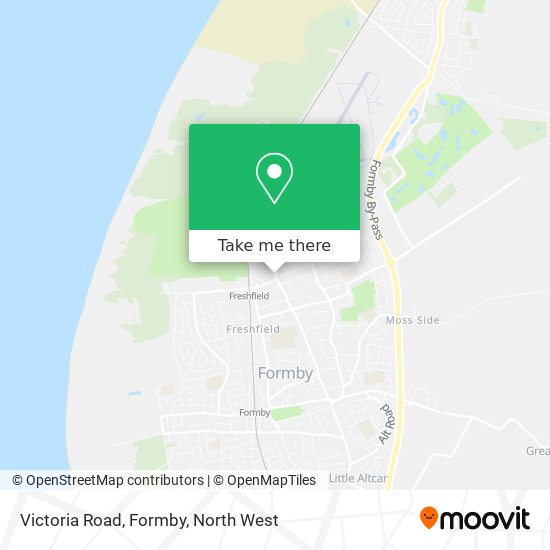 Victoria Road, Formby map