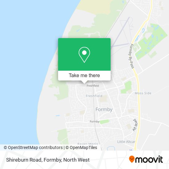 Shireburn Road, Formby map