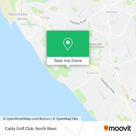 Caldy Golf Club map