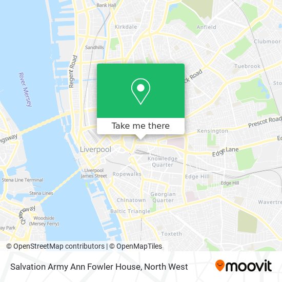 Salvation Army Ann Fowler House map