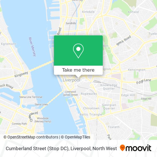 Cumberland Street (Stop DC), Liverpool map