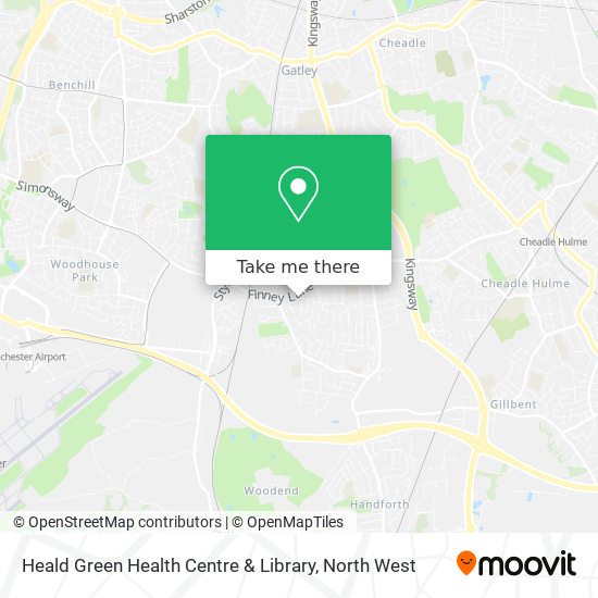 Heald Green Health Centre & Library map