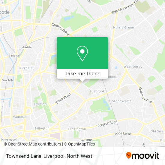 Townsend Lane, Liverpool map